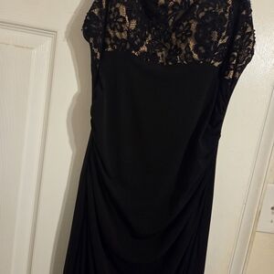 JS Boutique Black Lace Long Sleeve Dress